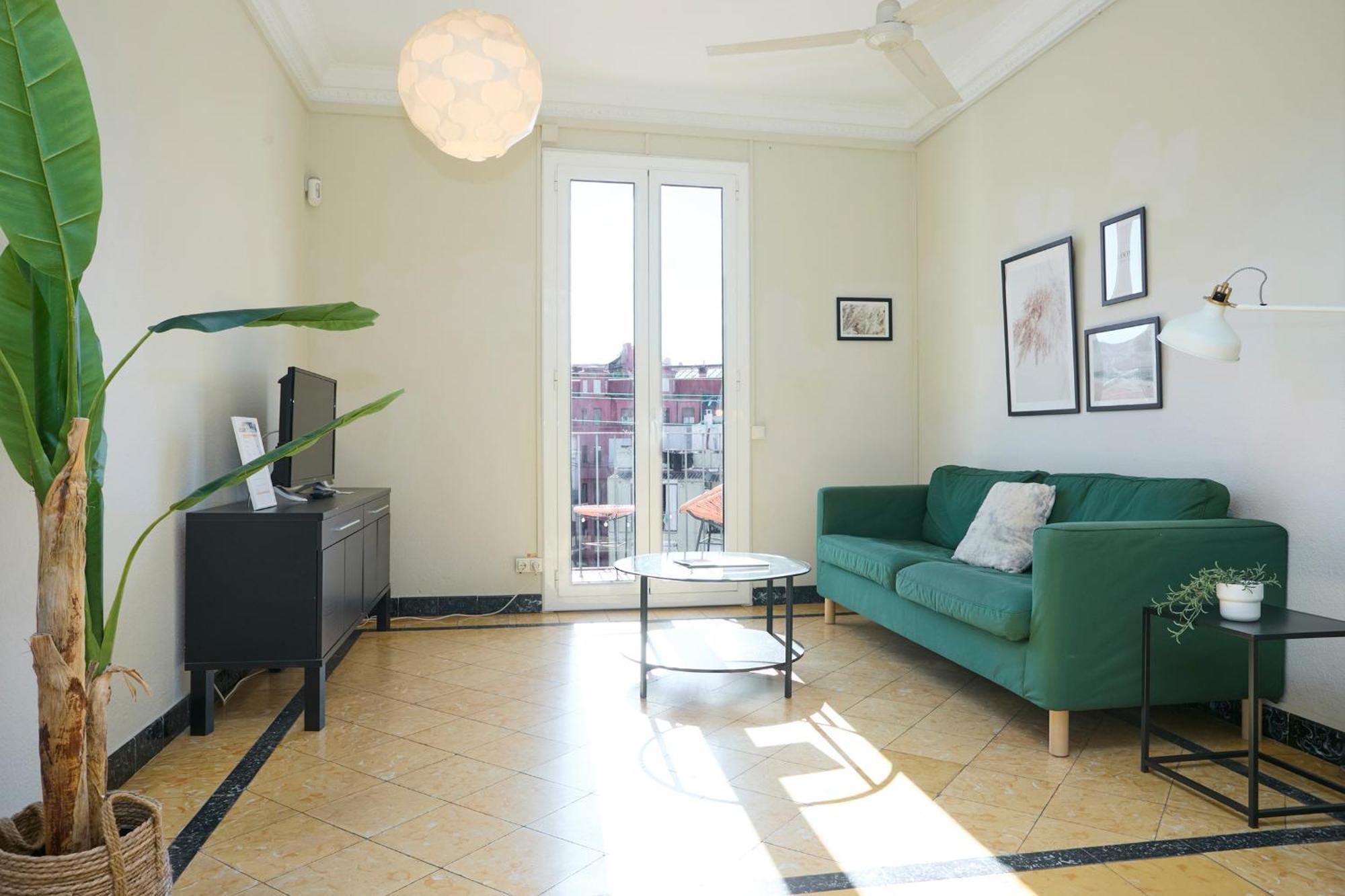 63Par1016- Sunny Apartment In Paralel 巴塞罗那 外观 照片