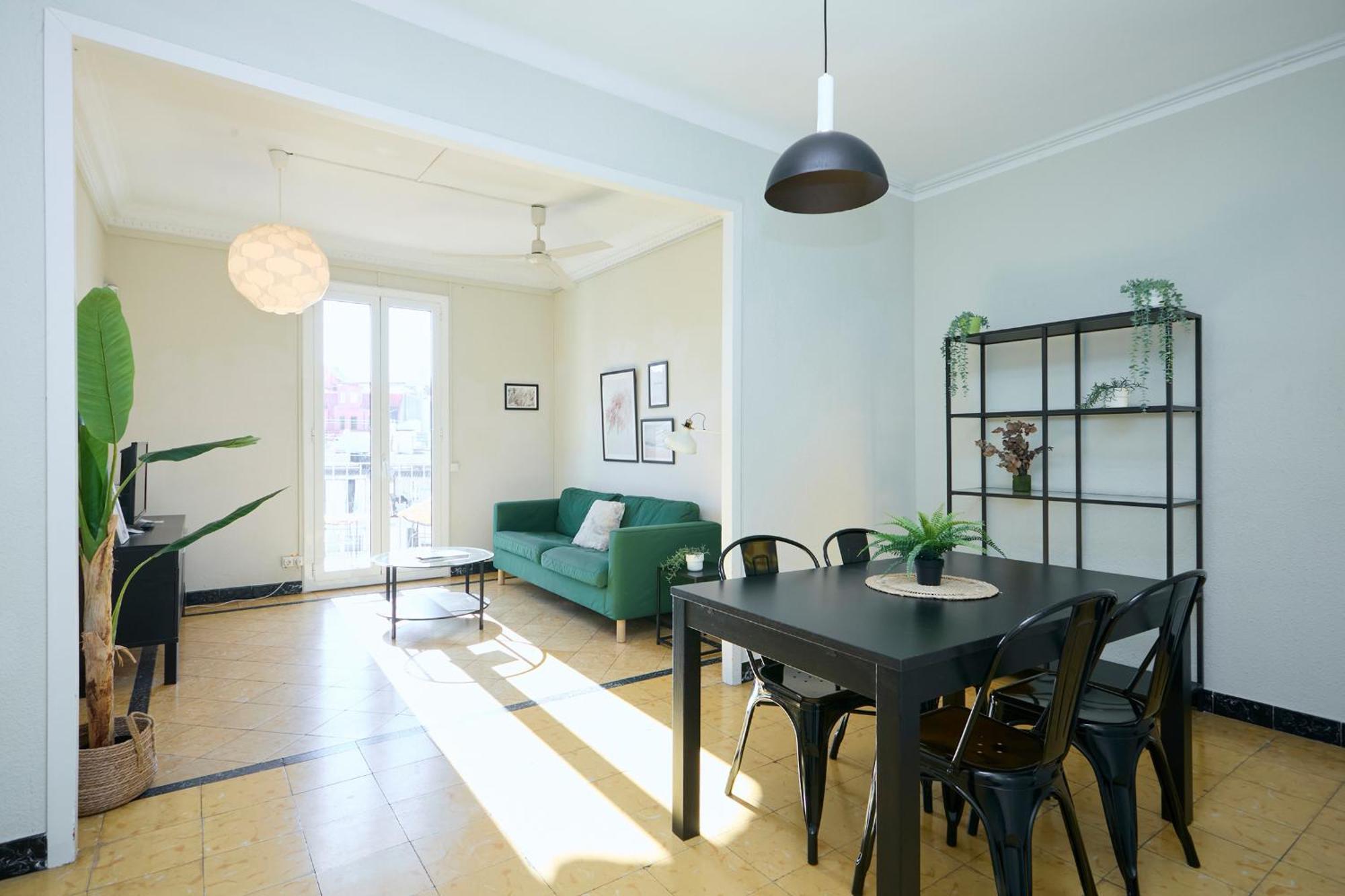 63Par1016- Sunny Apartment In Paralel 巴塞罗那 外观 照片